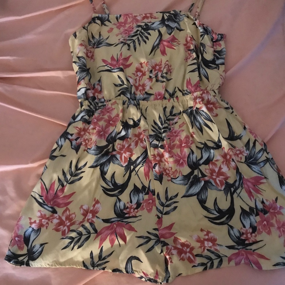 Divided Floral  Romper